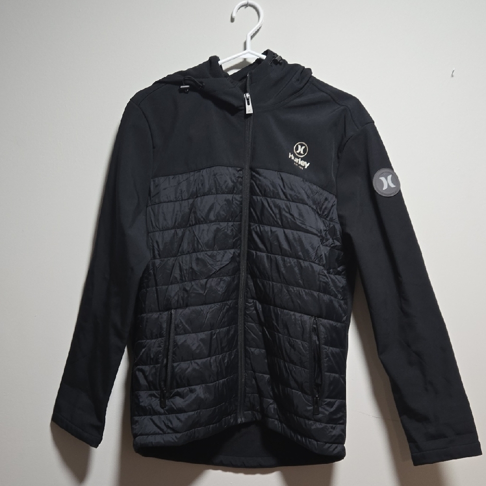 Hurley Black Hooded Jacket